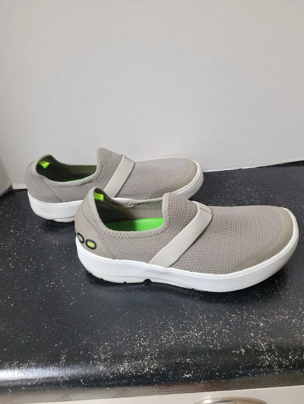 OOFOOs Grey Slip On Sneakers